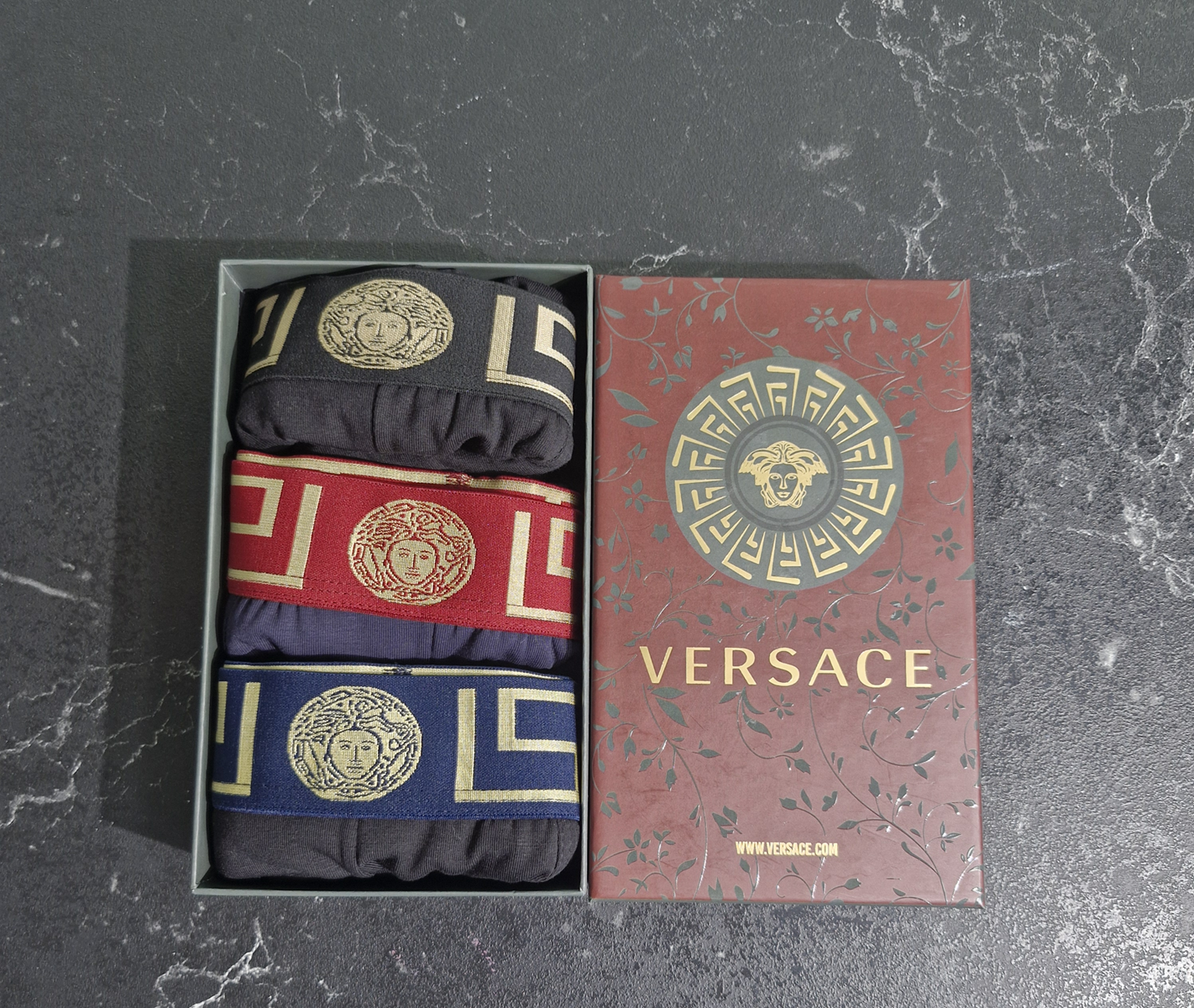 لباس زیرمردانه ترک برندورساچ(versace) پادار (شورت مردانه)کد141